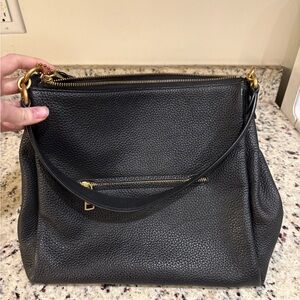 Black Coach Leather Handbag